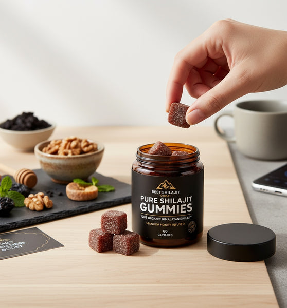 Pure Shilajit Gummies by Best Shilajit Dubai Muscle, Libido & Stress Relief Formula